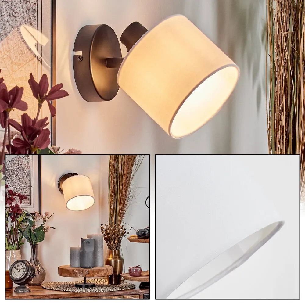 Alsen Wandleuchte Schwarz, 1-flammig H9021032