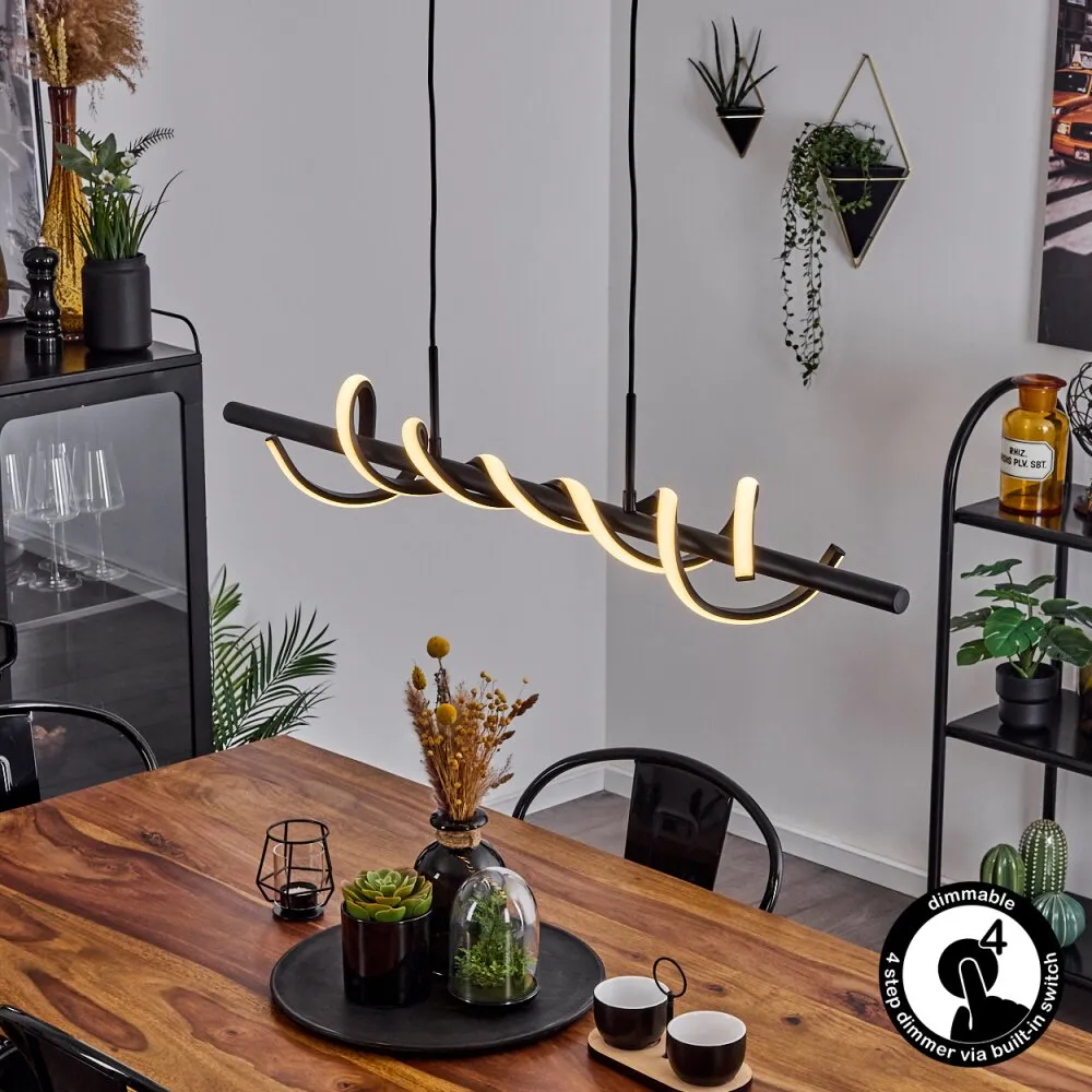 Alvarim Pendelleuchte LED Schwarz, 1-flammig H3670132