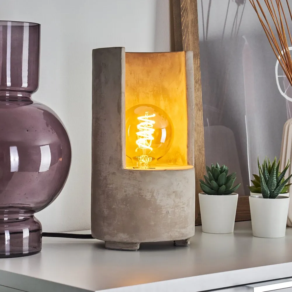 Amite Tischleuchte Grau, 1-flammig H3390023