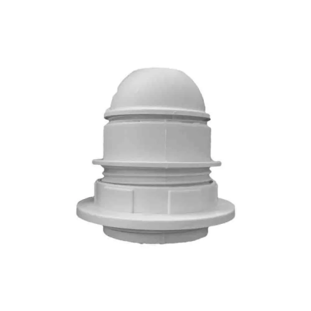 Weiße Halbgewinde-Fassung E27 Unterlegscheibe (eingeschrumpft) [E3-44070]