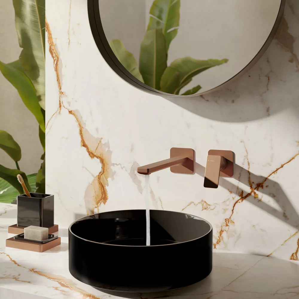 Zweiloch-Waschtischbatterie für die Wandmontage B-Easy Newform