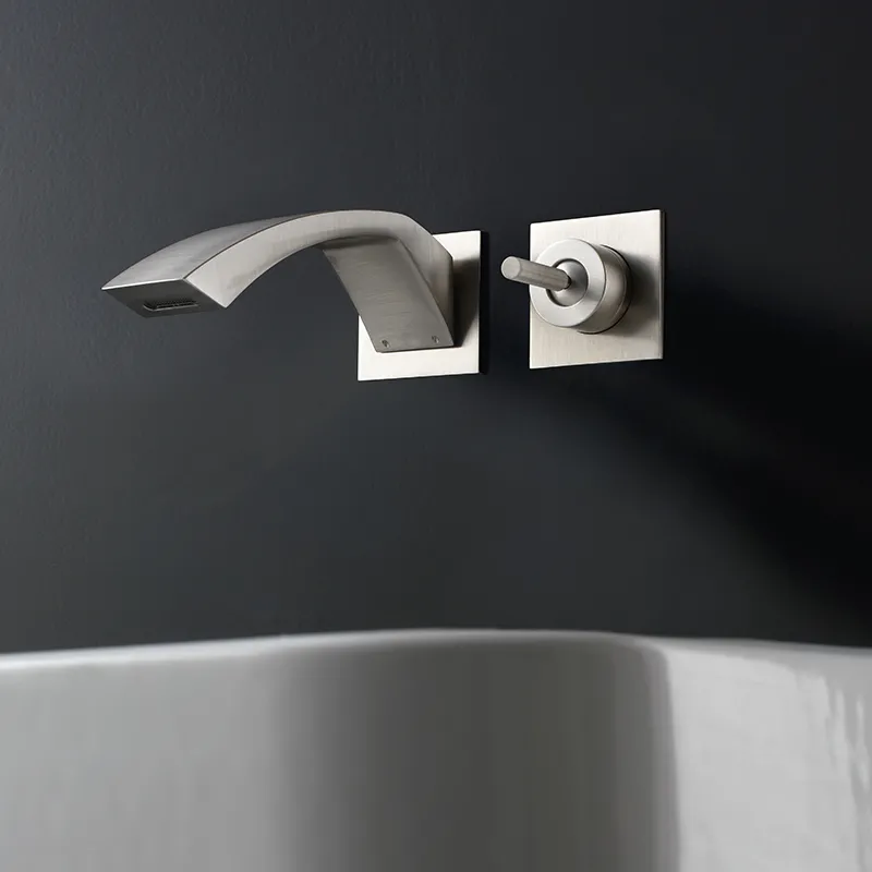 Zweiloch-Waschtisch-Einhandbatterie für die Wandmontage Archè Treemme