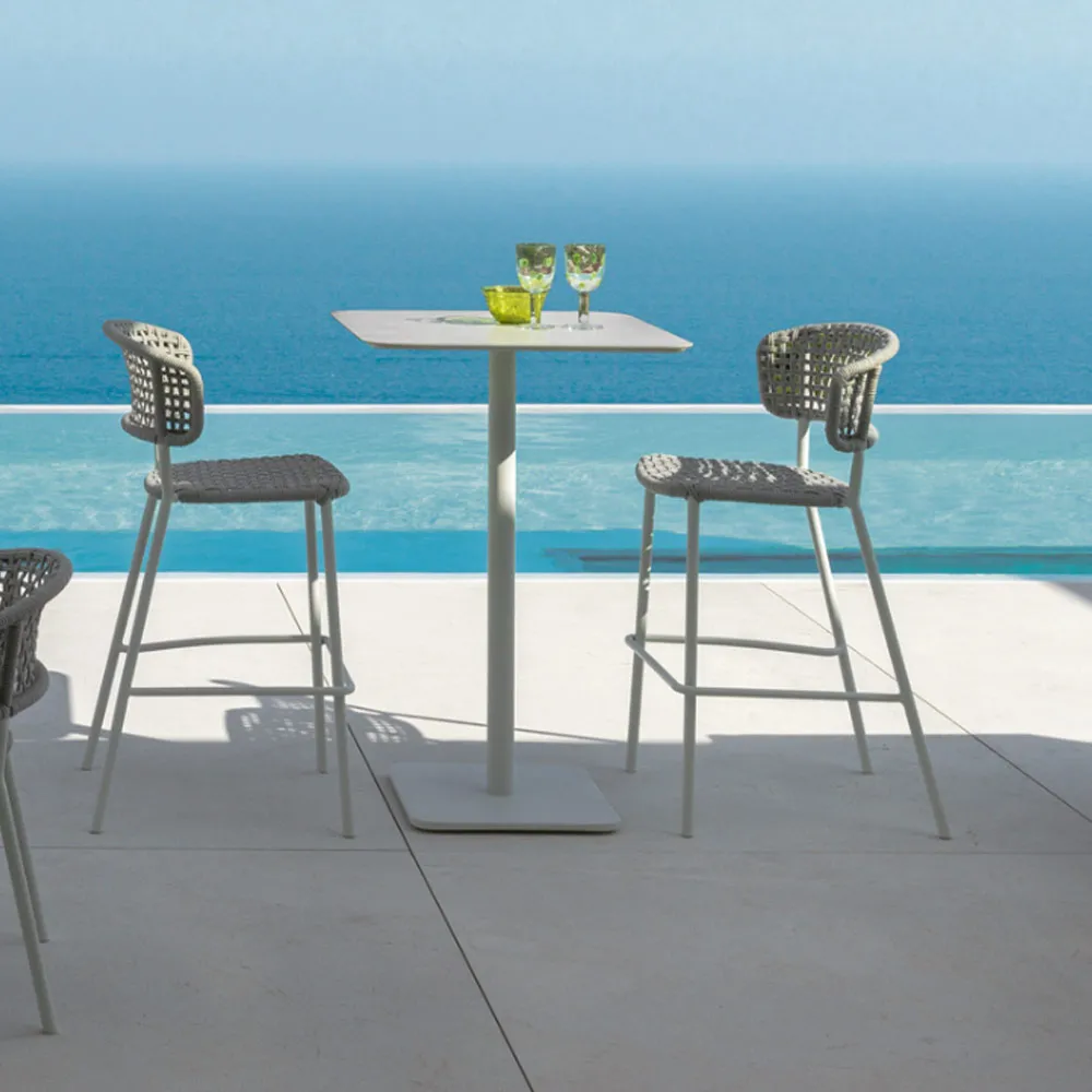 70x70 Stehtisch Moon Alu Talenti