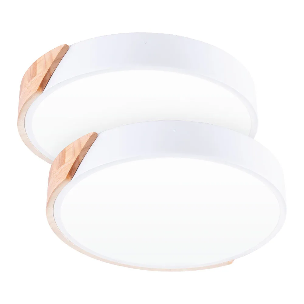 2er-Pack LED-Deckenleuchten 18W 1.800Lm rund BiColor „Veronica“ CCT wählbar 40.000H [HO-PL-BI-18W-03-PK2]