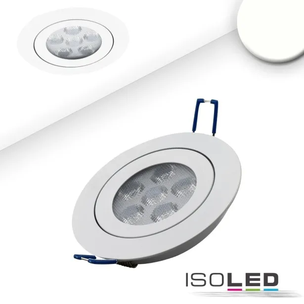 ISOLED LED Einbaustrahler weiß 15W 72° rund dim. - neutralweiß