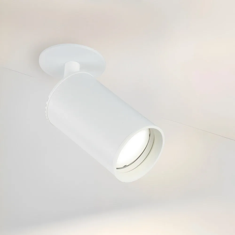 Weißer GU10-Einbauspot (ohne Leuchtmittel) [LUM-RGU10-W]