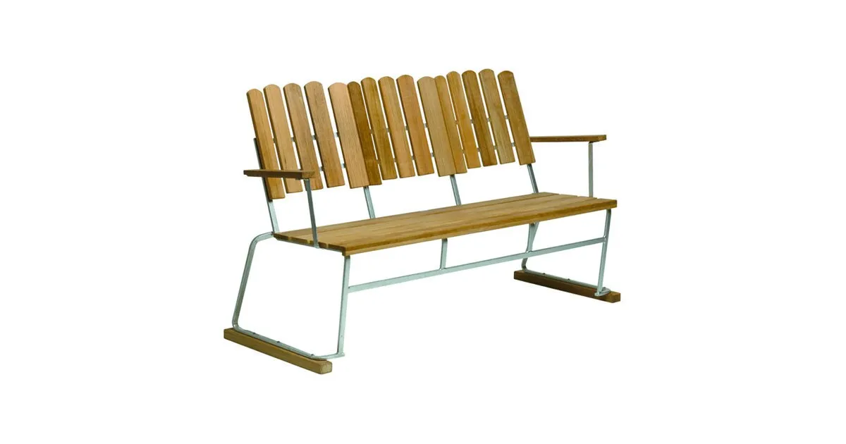 6 Gartenbank 140x85cm Teak