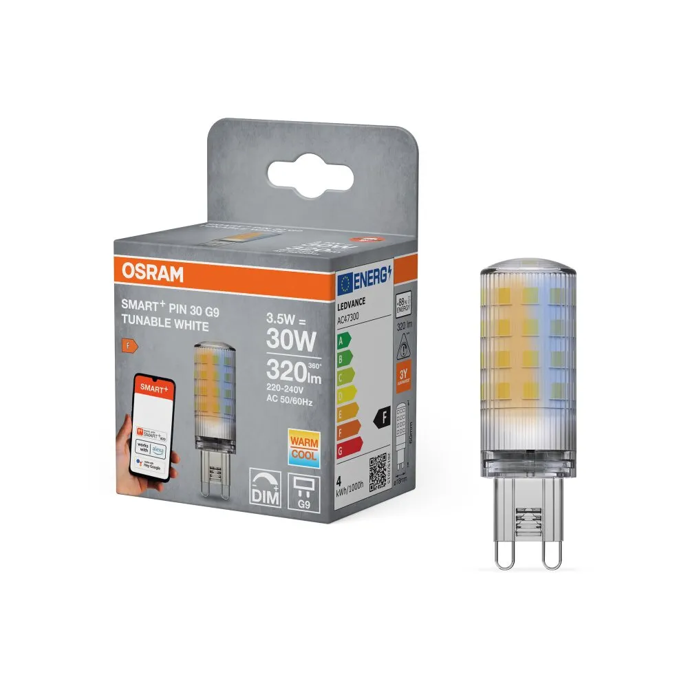 OSRAM SMART WIFI LED G9 3,5 Watt 320 Lumen 2700 - 6500 Kelvin 40998544804302