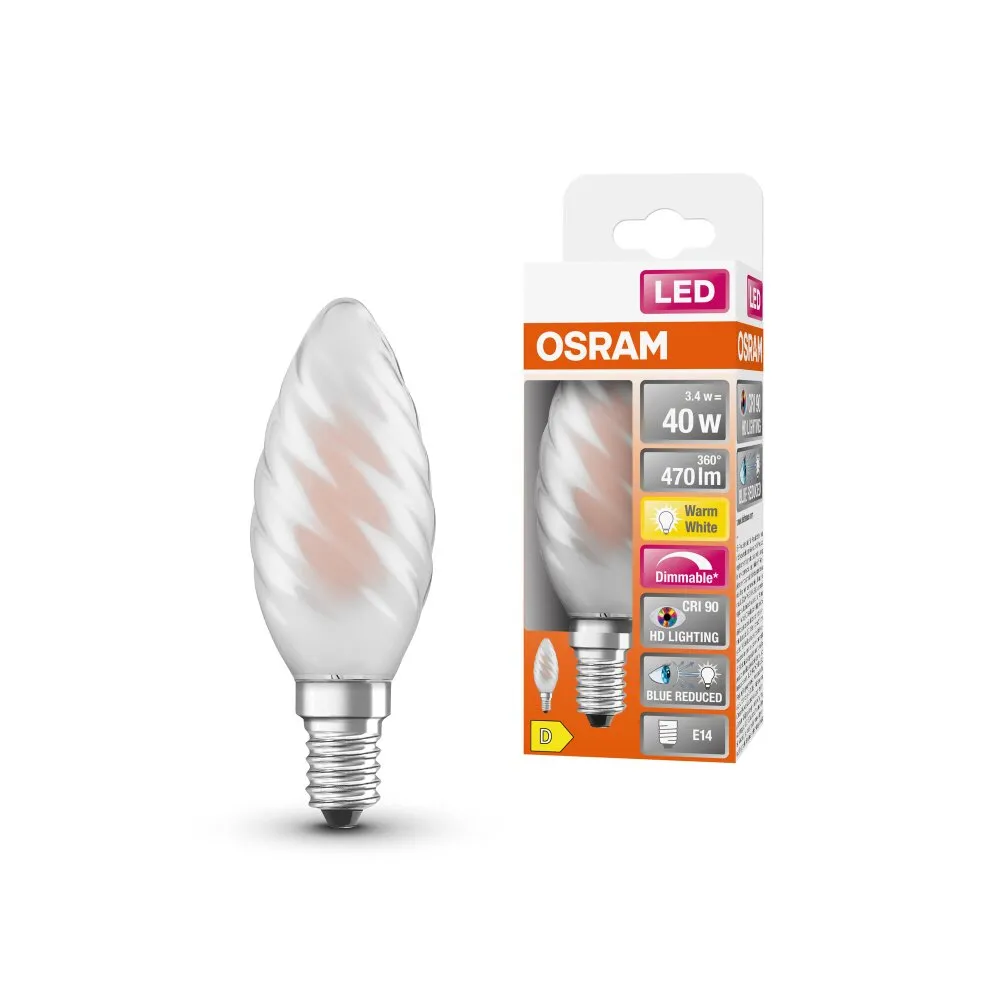 OSRAM SUPERSTAR LED E14 3,4 Watt 2700 Kelvin 470 Lumen 4058075602878