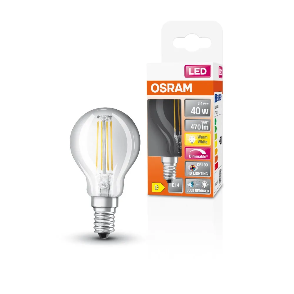 OSRAM SUPERSTAR LED E14 3,4 Watt 2700 Kelvin 470 Lumen 4058075603158
