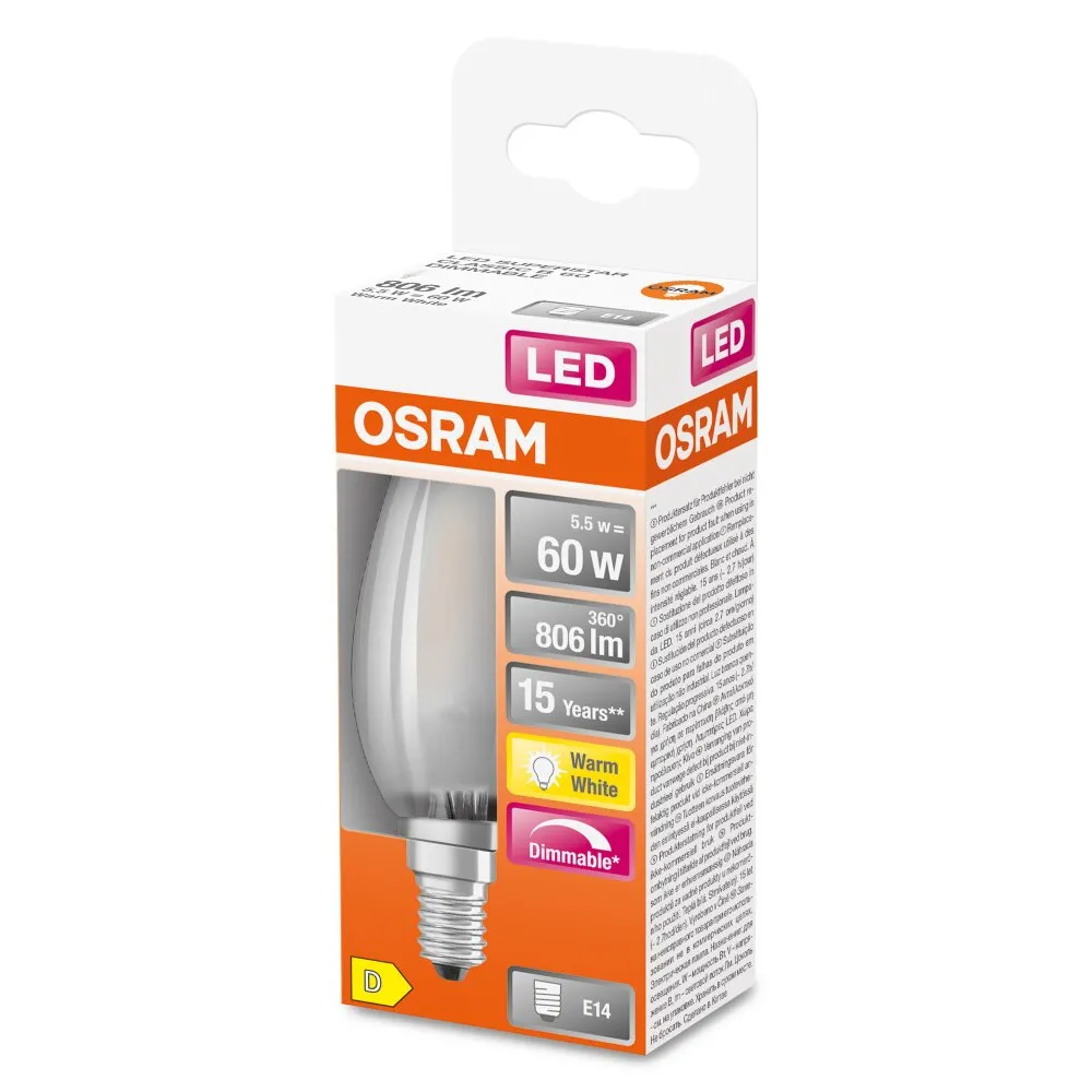 OSRAM SUPERSTAR LED E14 3,4 Watt 4000 Kelvin 470 Lumen 4058075602793