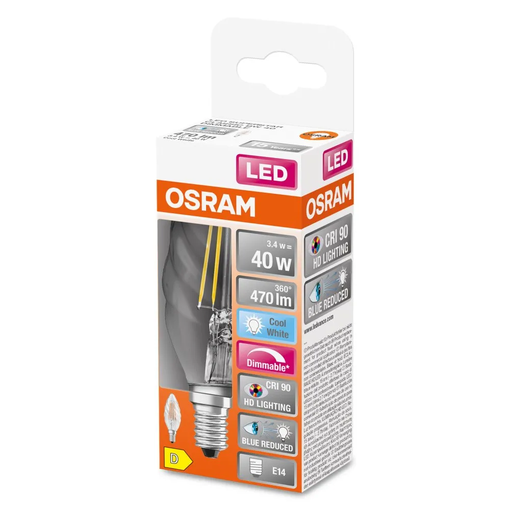OSRAM SUPERSTAR LED E14 3,4 Watt 4000 Kelvin 470 Lumen 4058075602854