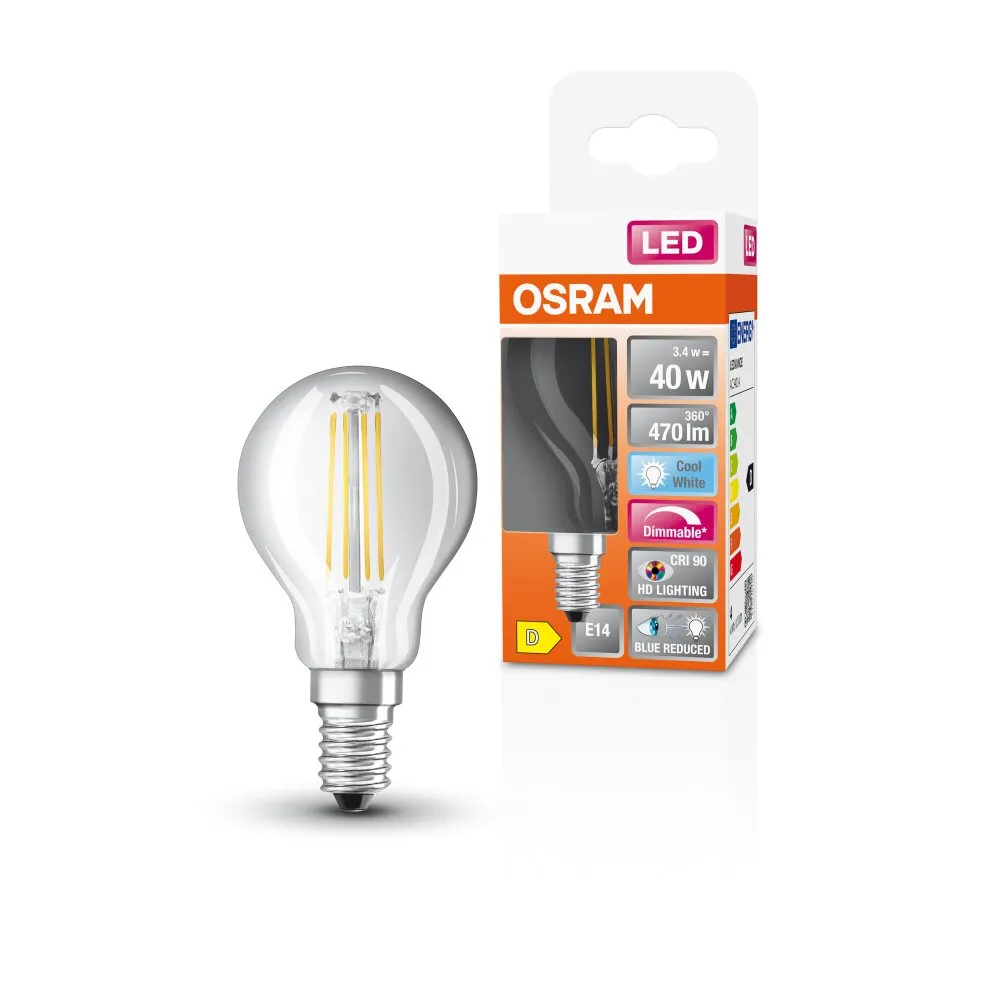 OSRAM SUPERSTAR LED E14 3,4 Watt 4000 Kelvin 470 Lumen 4058075603172