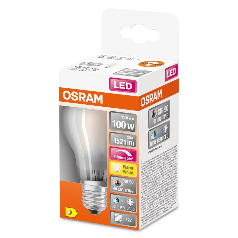 OSRAM SUPERSTAR LED E27 11 Watt 2700 Kelvin 1521 Lumen 4058075602656