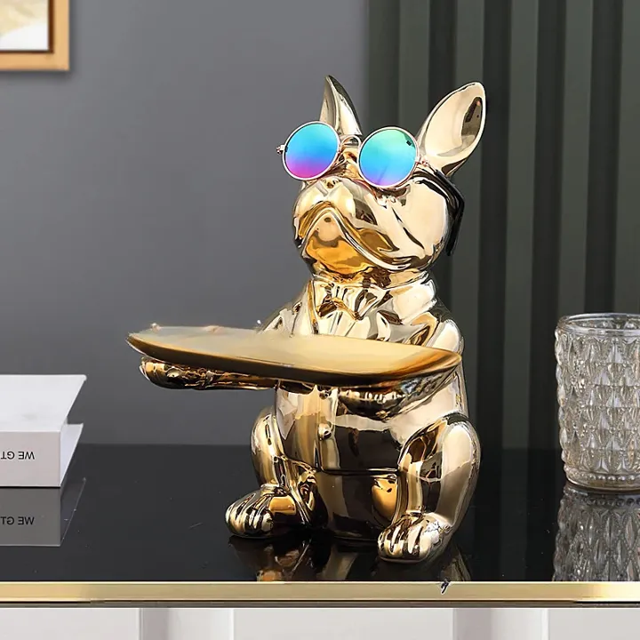 Nordische Bulldoggen-Figur Skulptur