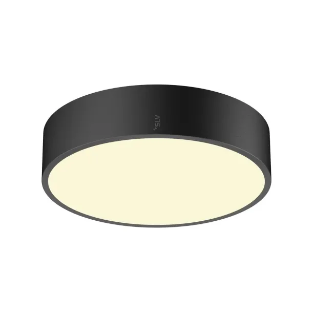 SLV LED Deckenlampe Medo 30 12W IP50 Ø 28 cm schwarz - CCT-Switch