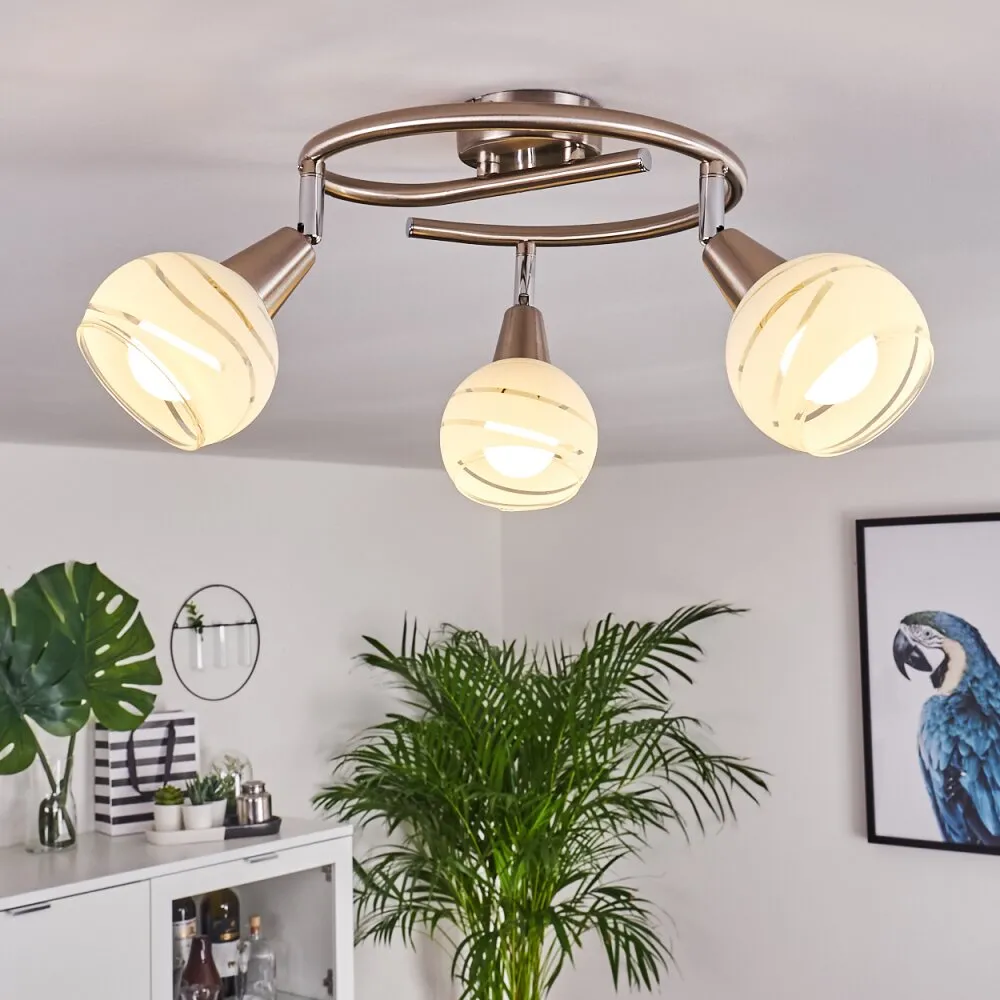 Warga Deckenleuchte LED Nickel-Matt, 3-flammig H3395486