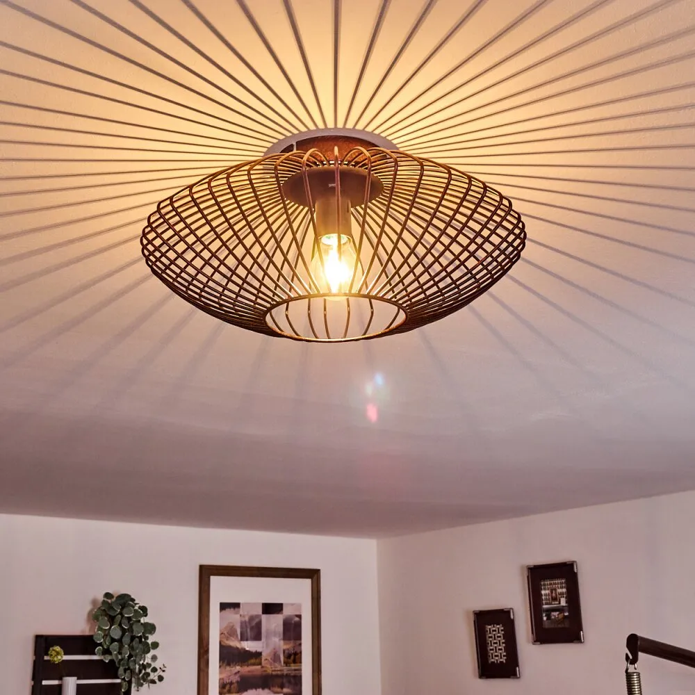 Wemude Deckenleuchte Kupferfarben, Schwarz, 1-flammig H3015995