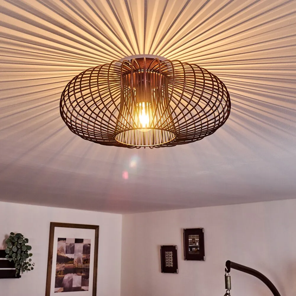 Wemude Deckenleuchte Kupferfarben, Schwarz, 1-flammig H3016053