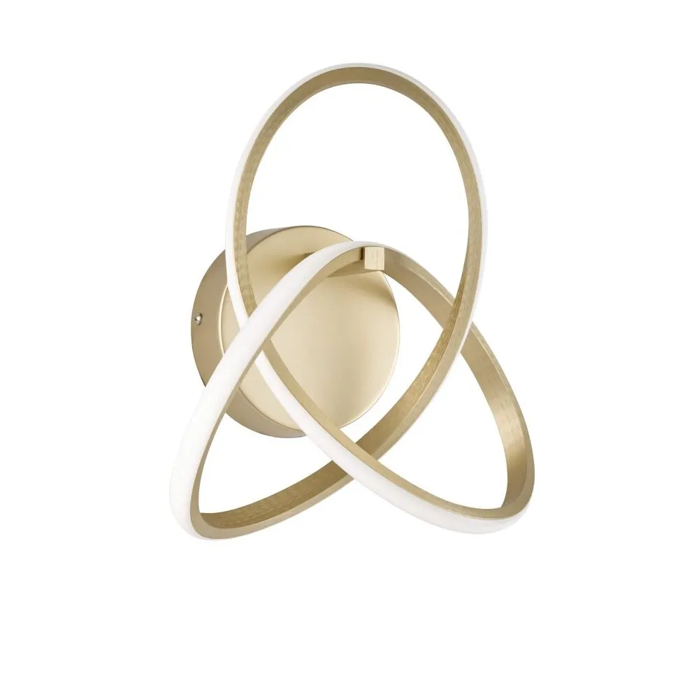 Wofi INDIGO Wandleuchte LED Gold, 1-flammig 4134.01.14.9000