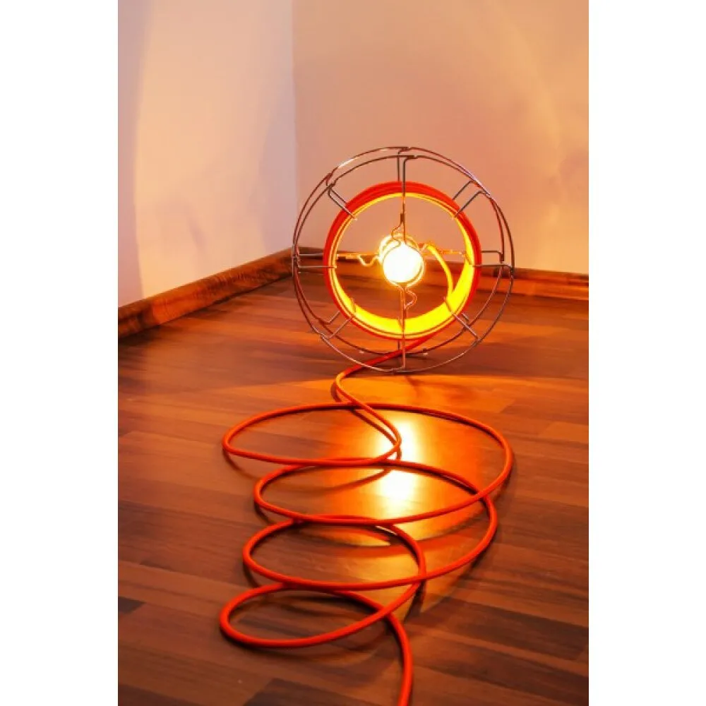 Zava Luce Arianna Bodenleuchte Chrom, 1-flammig Arianna-orange-DO1
